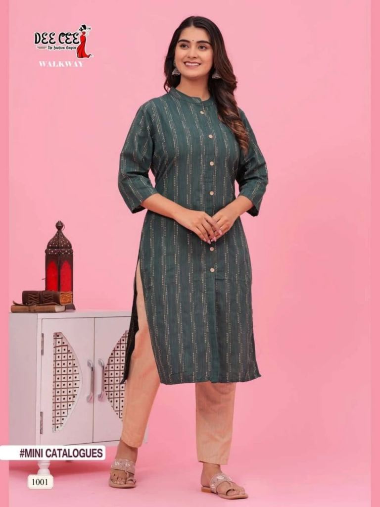 Deecee Walkway Cotton Kurti With Bottom Collection