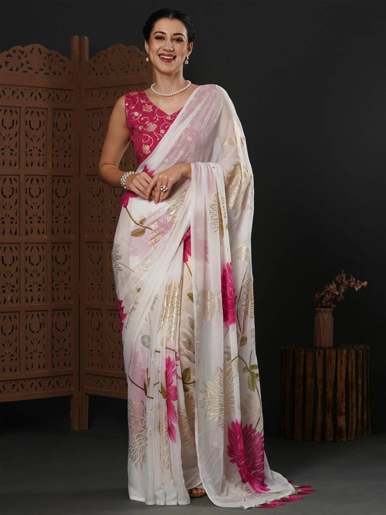 Deepika Printed Georgette Saree Collection