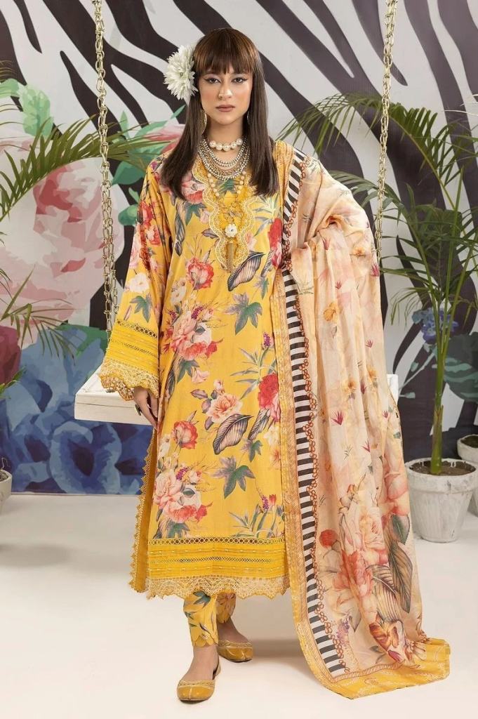 Deepsy Adan Prints 23 Chiffon Dupatta Salwar Kameez