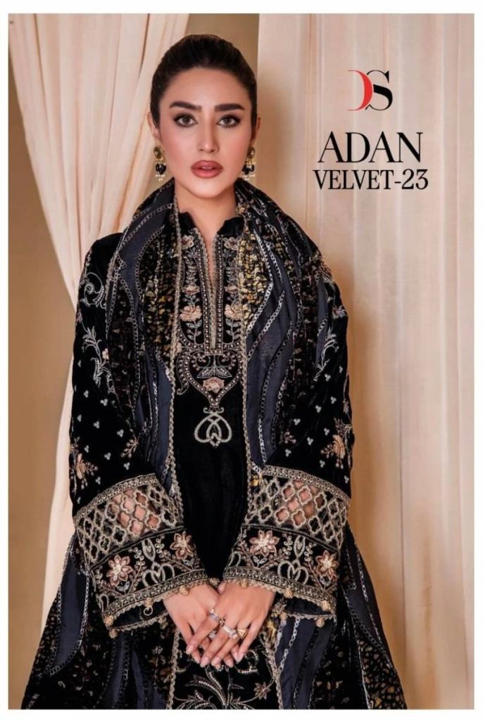 Deepsy Adan Velvet 23 Embroidered Salwar Kameez