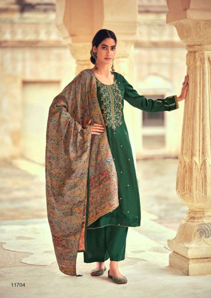 Deepsy Suits Basera Tussar Silk With Embroidery Work Dress Material Catalog 