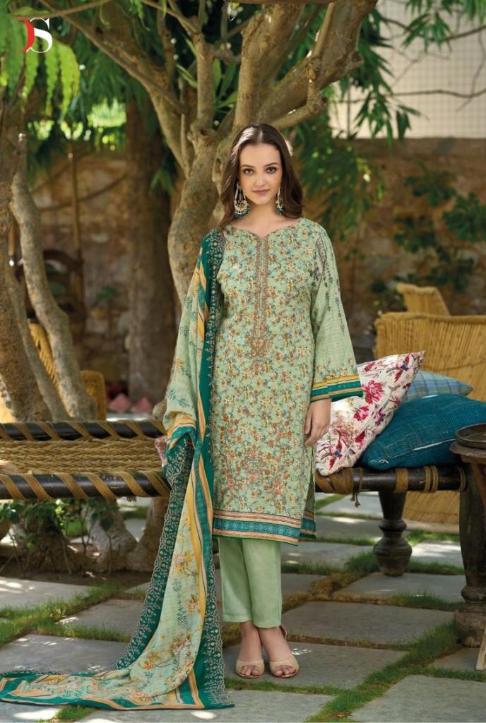 Deepsy Bin Saeed Lawn Collection vol  4 Cotton Designer Pakistani Suit Collection