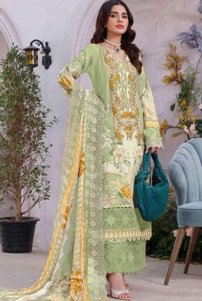 Deepsy Firdous Premium Lawn 22 Nx Cotton With Embroidery Pakistani Salwar suits 