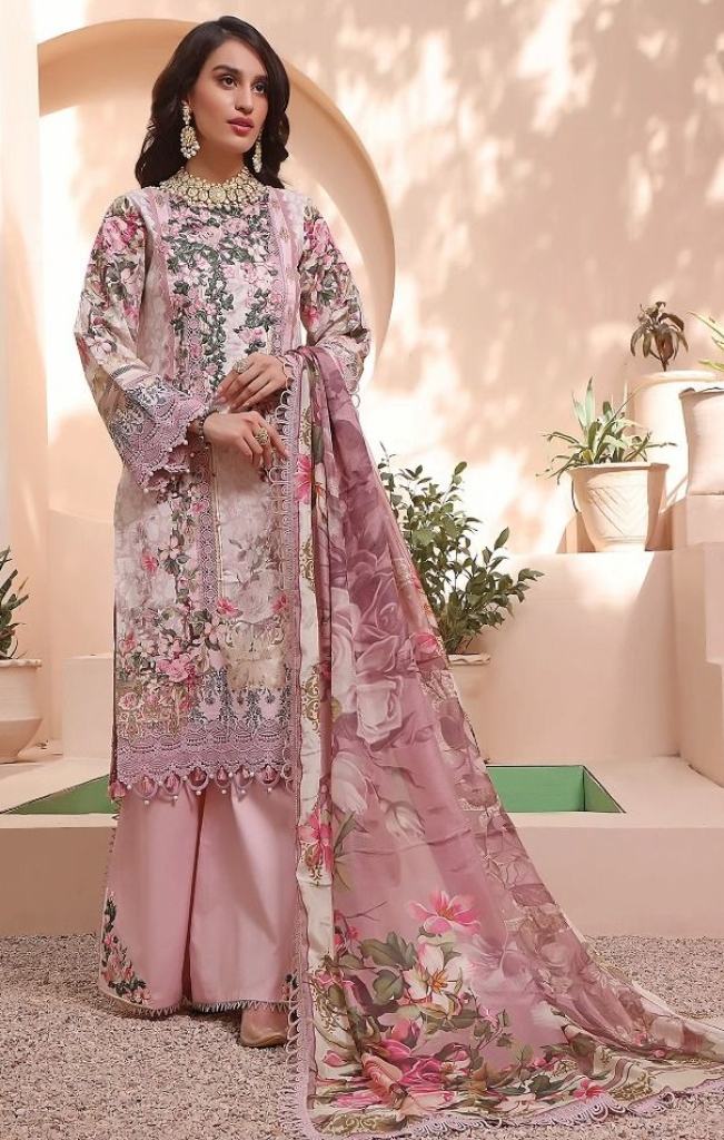 Deepsy Firdous Queen's Court Cotton Embroidery Pakistani Salwar Suits