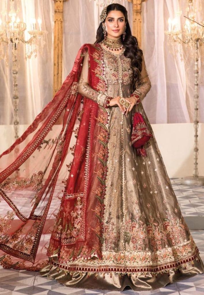 Deepsy Maria B Embroidered 22 Vol 2 organza Embroidery Designer Pakistani Salwar Suits collection 