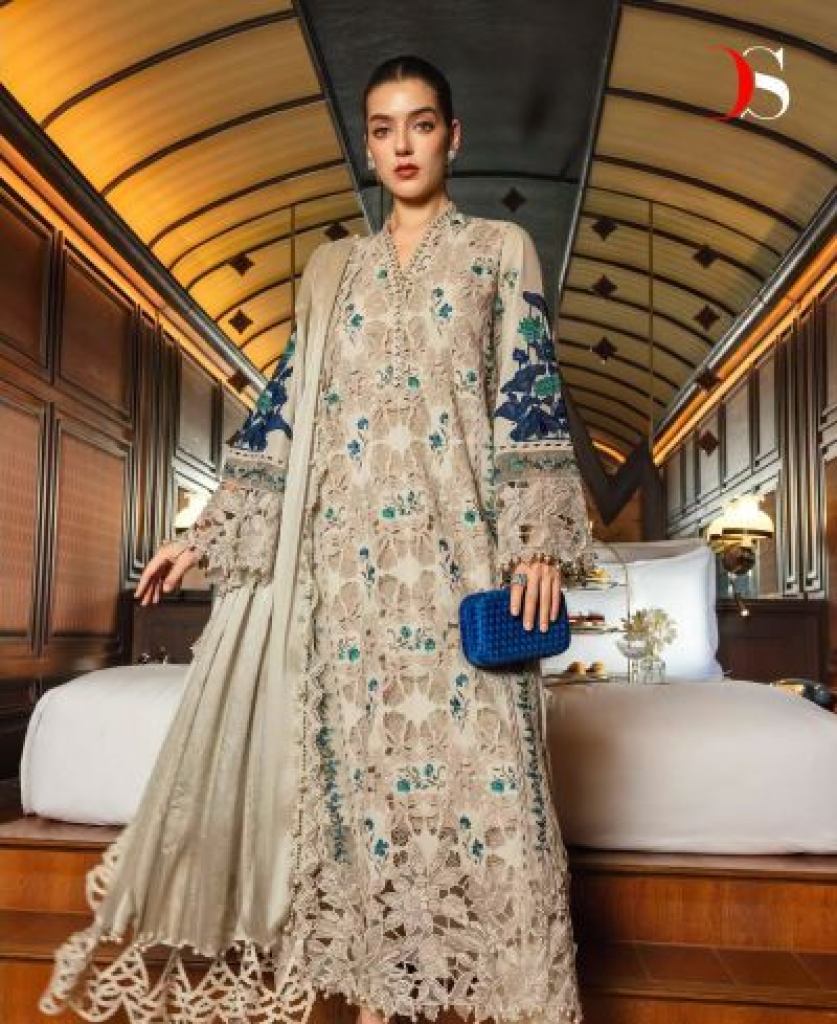 Deepsy Maria B Embroidered Vol 6 Chiffon Dupatta Embroidered Salwar Kameez