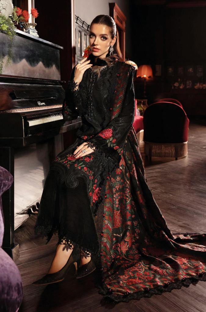 Deepsy Maria B Luxe 1521 To 1525 Chiffon Dupatta Salwar Kameez