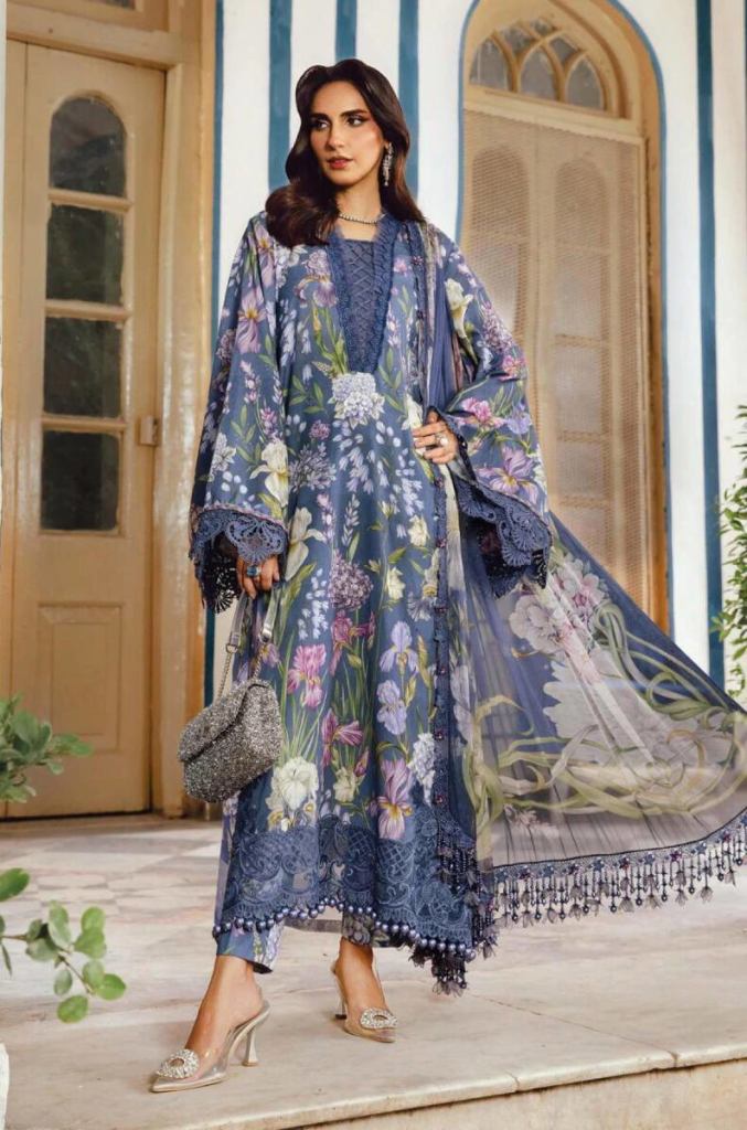 Deepsy Maria B M Print 25 Vol 5 Chiffon Dupatta Pakistani Salwar Suit