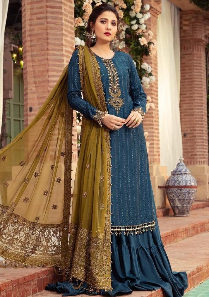 Deepsy  Maria B Satin Silk With Embroidery Work Pakistani Suits Catalog
