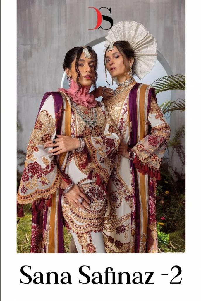 Deepsy Sana Safinaz 2Cotton Printed Pakistani Style Dress Material