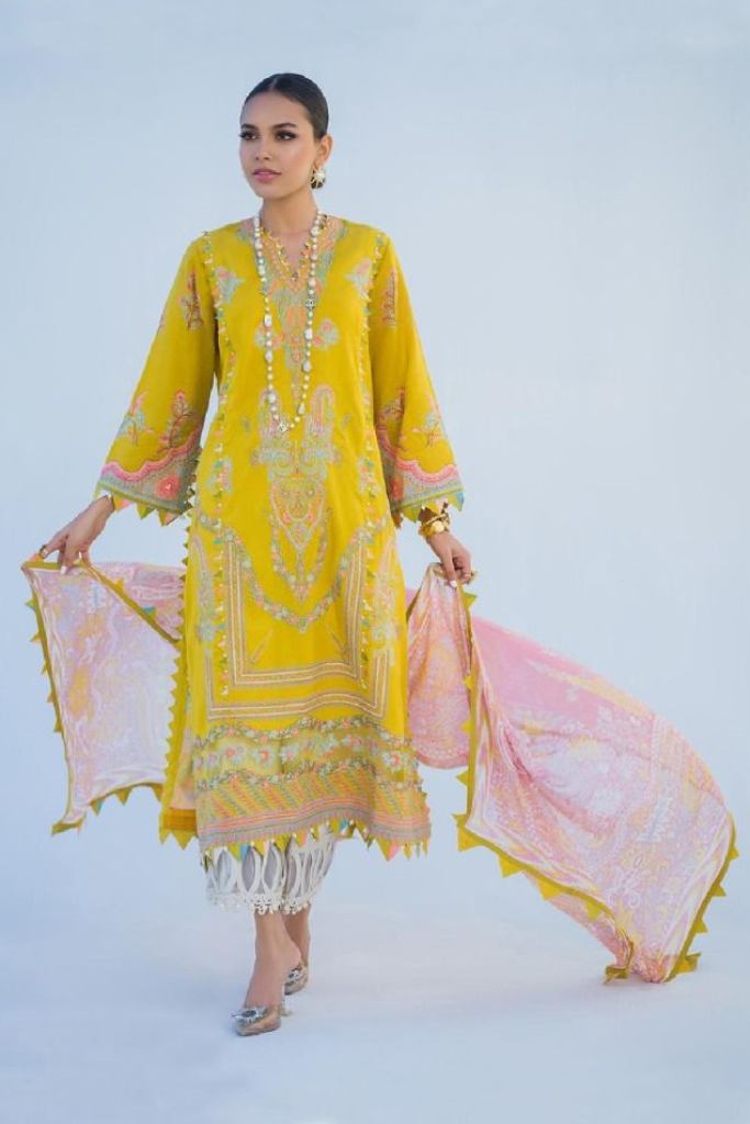 Deepsy Sana Safinaz Muzlin 22 Vol 2 Pure Cotton With Self Embroidery Pakistani Salwar Suits 