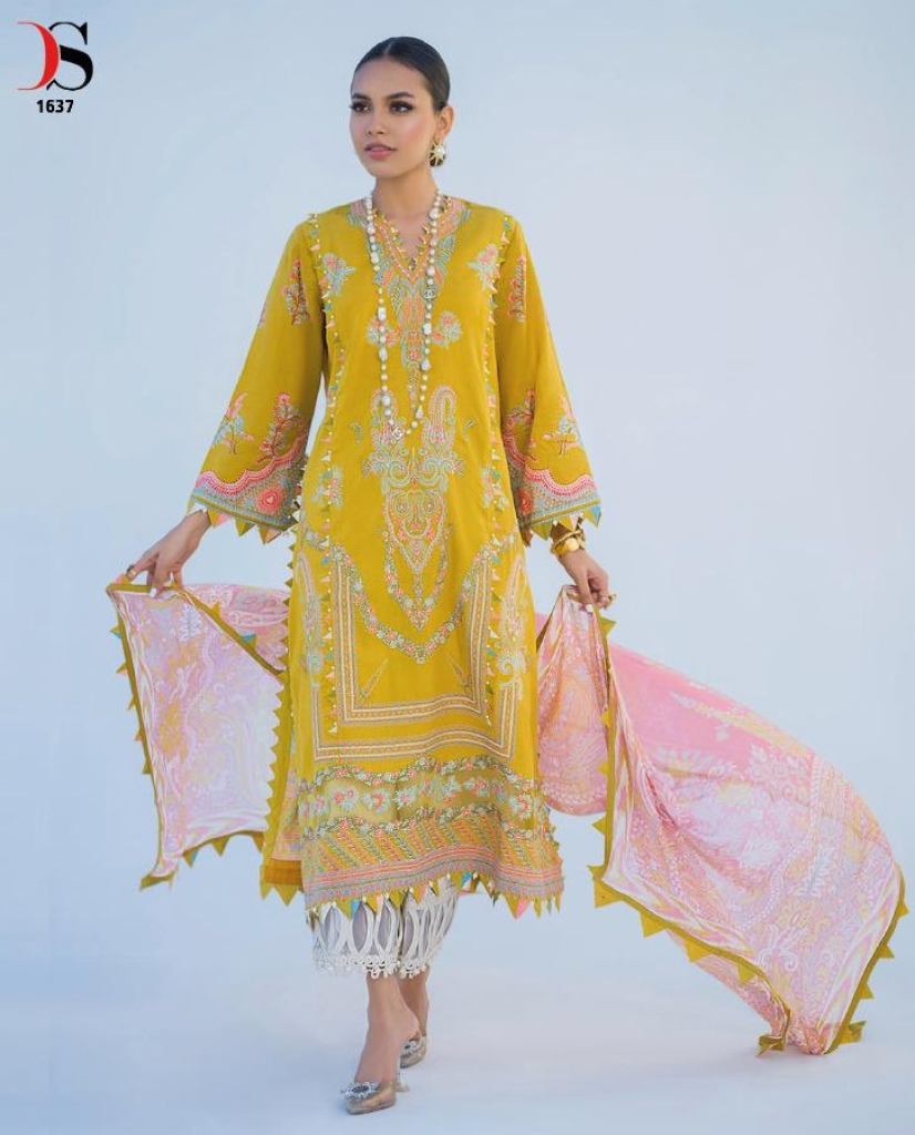 Deepsy Sana Safinaz Muzlin Remix  Cotton With Self Embroidery  Pakistani Salwar Suits