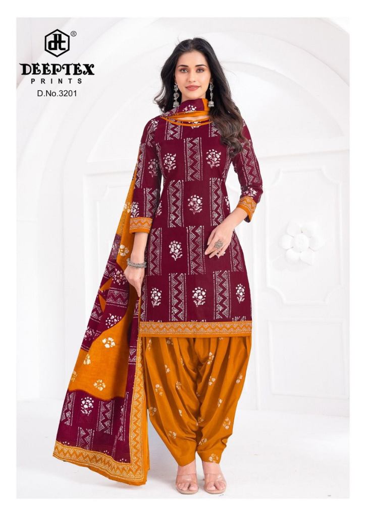 Deeptex Batik Plus Vol 32 Printed Dress Material