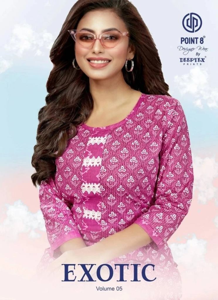 Deeptex Exotic Vol 5 Cotton Kurti With Bottom 