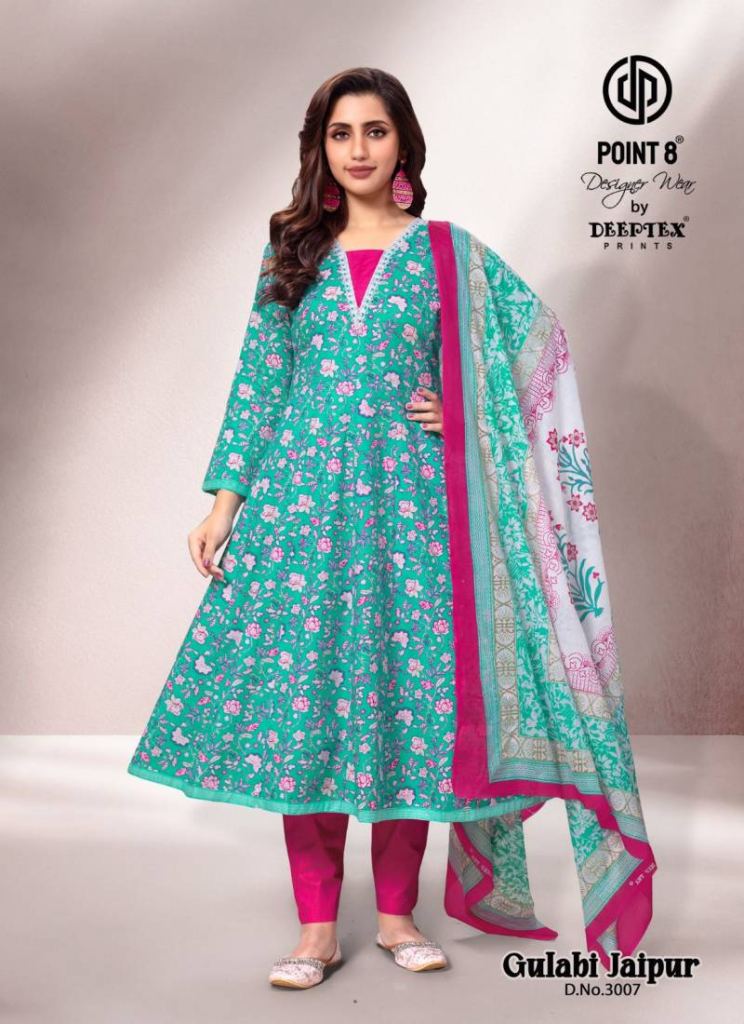 Deeptex Gulabi Jaipur Vol 3 Anarkali Kurti 