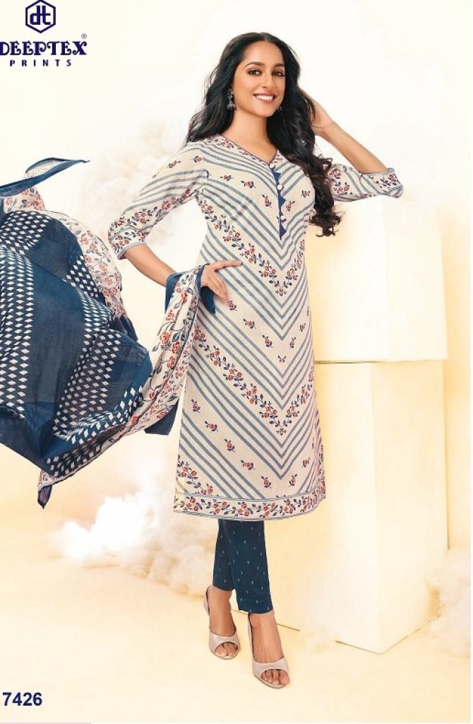 Deeptex Miss India vol74 Cotton Printed Drees Material Collection