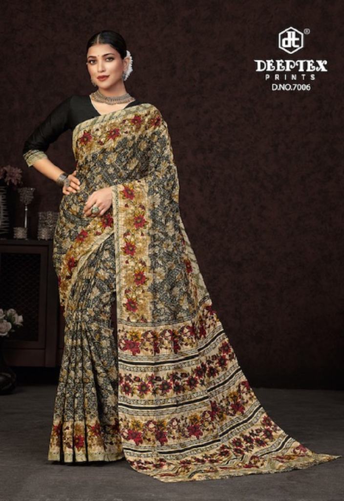 Deeptex Prime Time Vol 7 Pure Cotton Printed Saree Collection