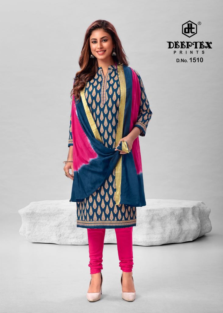 Deeptex Traditional Vol 15 Regular Wear Pure Cotton Printed Dress Materials