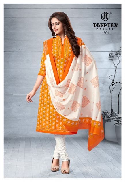 Deeptex by Chief Guest vol 15 Cotton Dress Material collection
