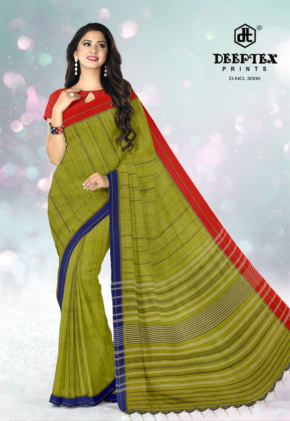 Deeptex present Ikkat Special vol 3 Pure Cotton Printed Saree