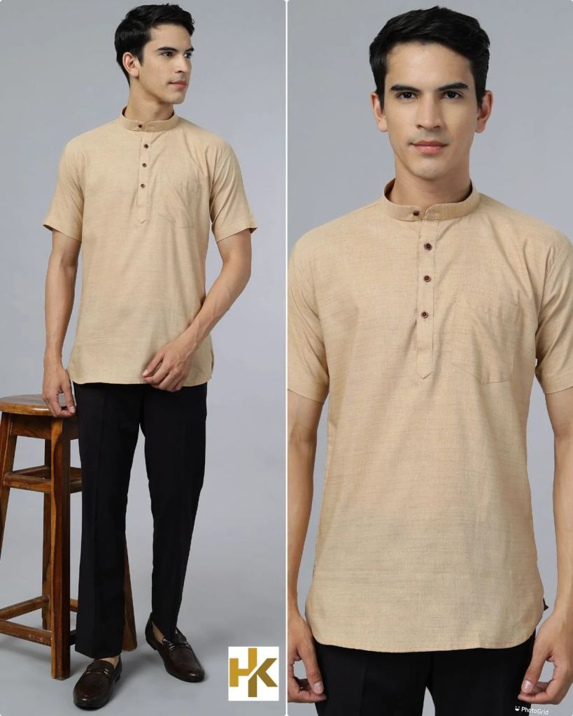 Desi Boys Casual Wear Khadhi Kurta Collection