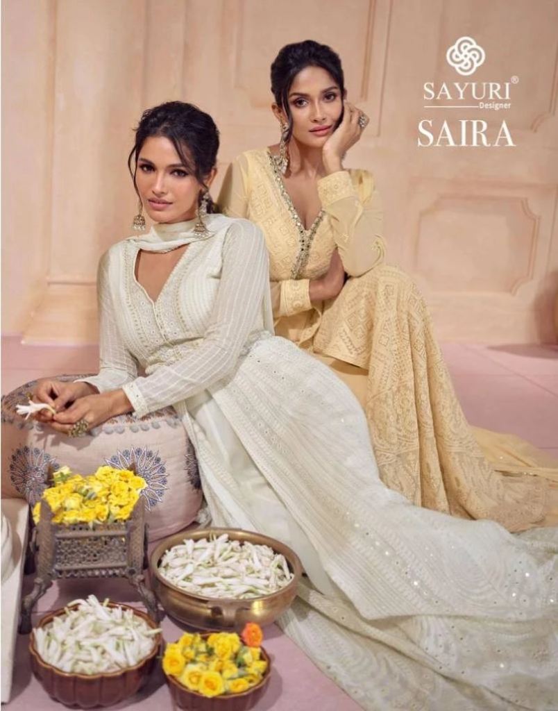 Designer Sayuri Saira Real Georgette Embordered Party Wear Salwar Suit 