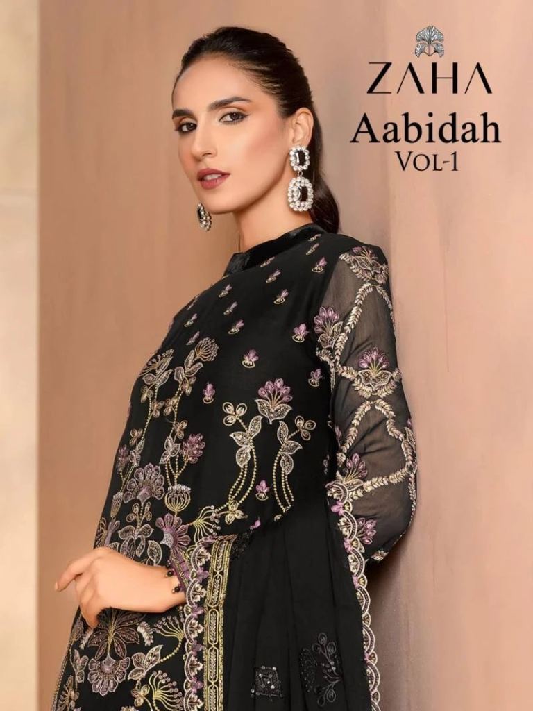 Designer Zaha Aabidah Vol 1 Beautiful Pakistani Salwar Suit Collection
