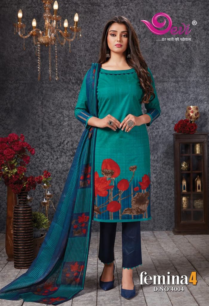 Devi Presents Femina Vol 4  Cotton Dress Material Online