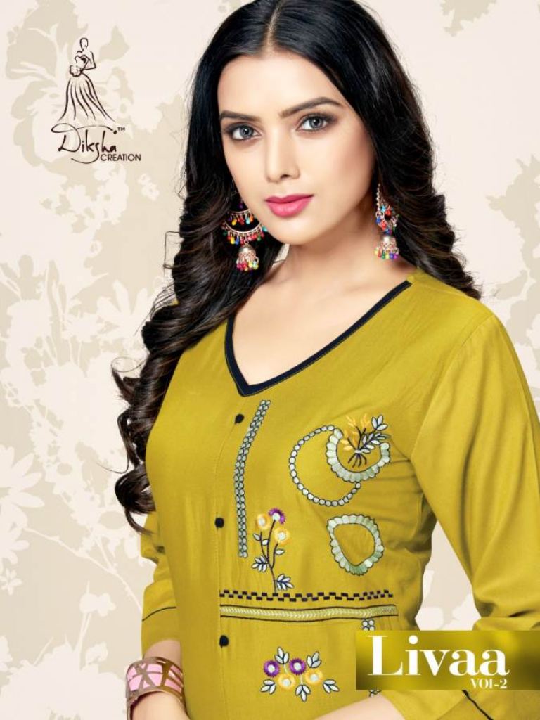 Diksha presents  Livaa vol 2  Casual Wear Kurti Collection