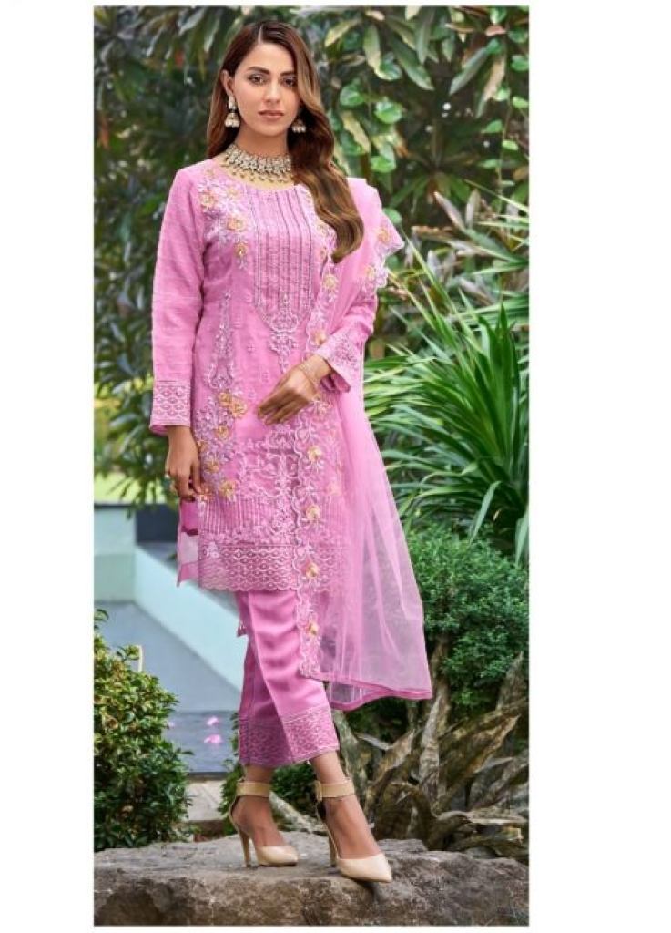 Dinsaa 171 Embroidered Designer Pakistani Suit Collection