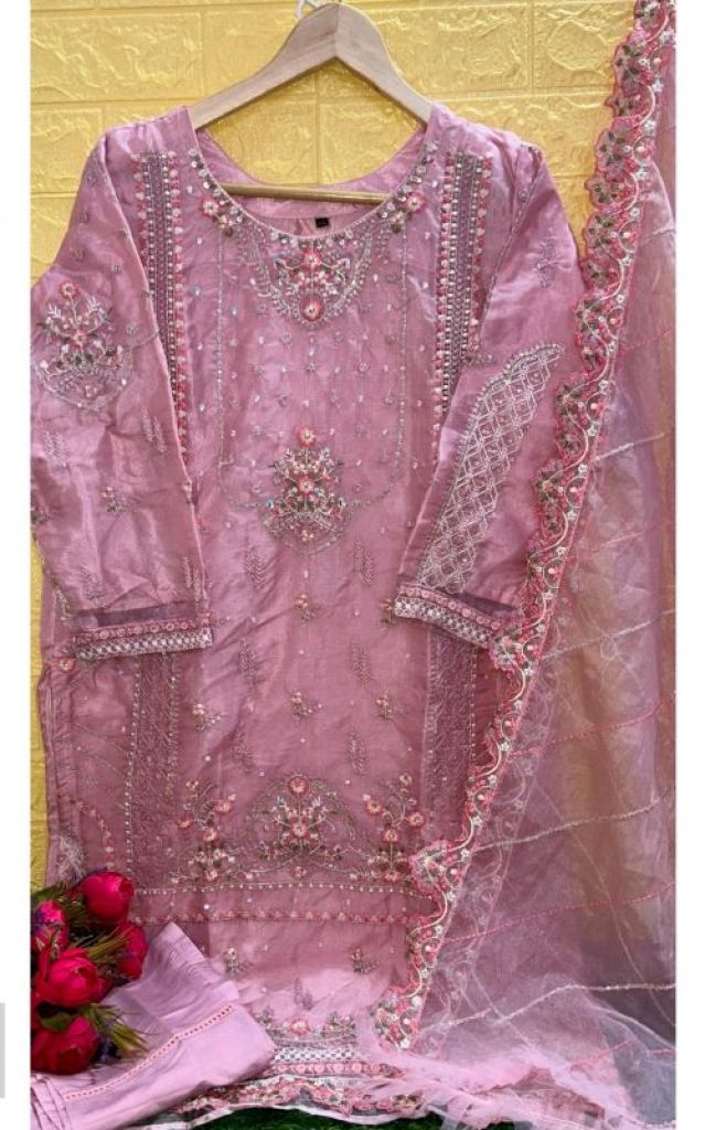 Dinsaa 206 A To D Readymade Organza Pakistani Suit