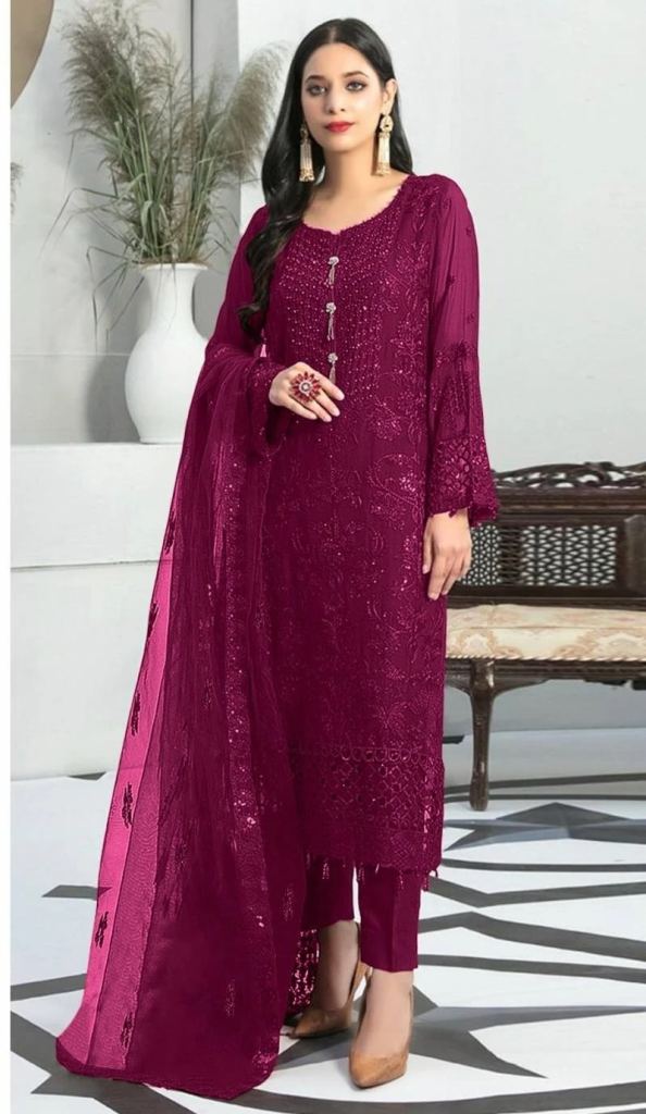 Dinsaa 235 Faux Georgette Pakistani Salwar Suits