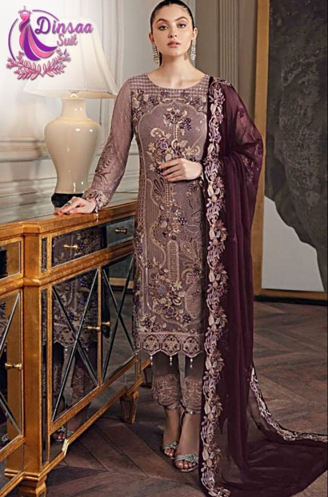 Dinsaa Chevron vol 1 Heavy Embroidery Pakistani Salwar Kameez