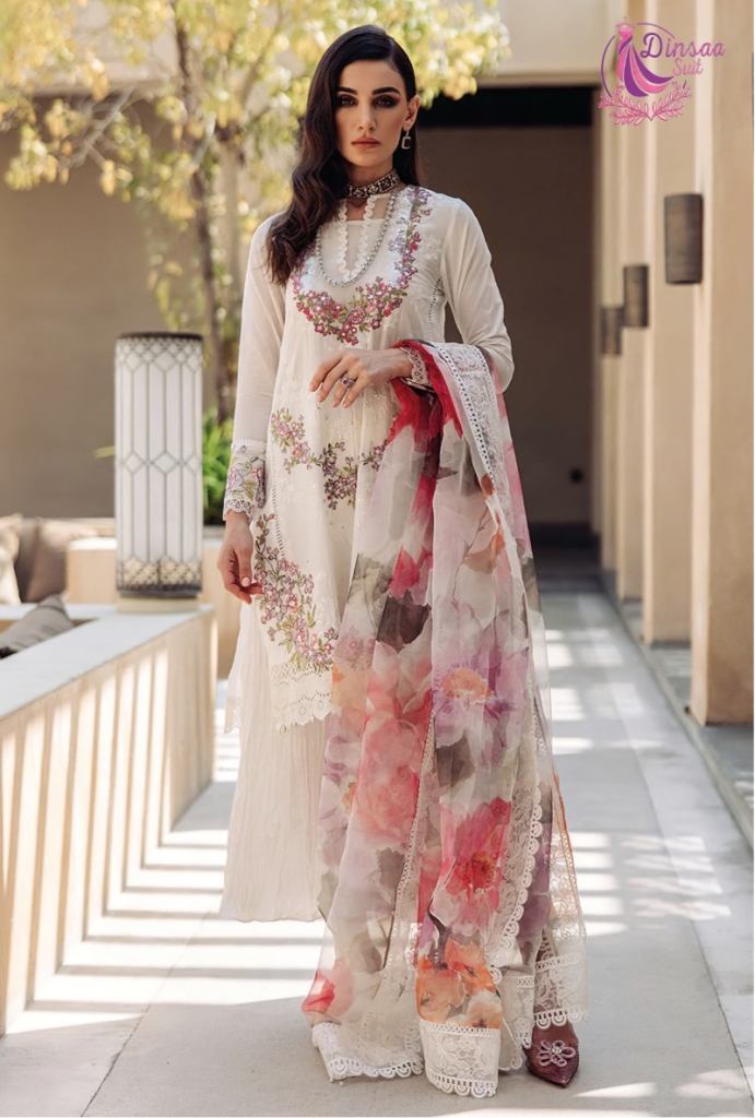  Dinsaa Maria B Vol 2 Designer Cotton Pakistani Suits collection 