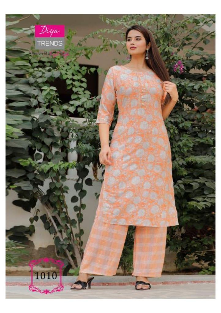 Diya Trends Celebration  vol 1 Fancy Wear Kurti With Bottom Catalog 