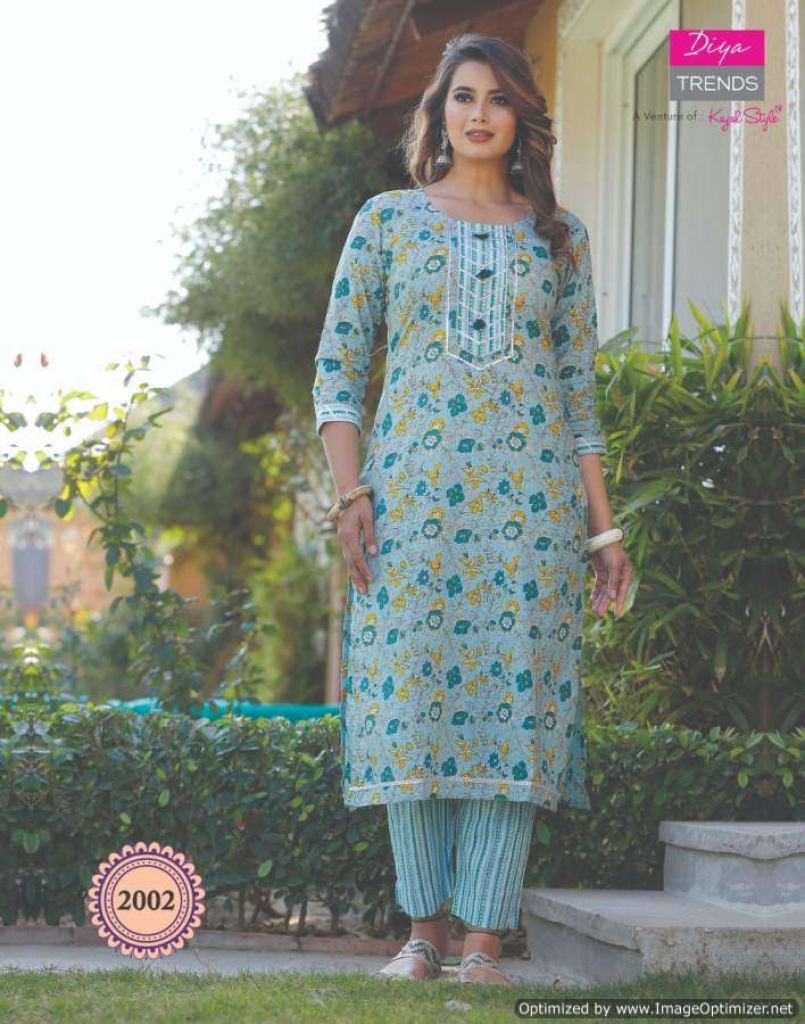 Diya Trends Cotton Candy Vol 2 Fancy Cotton Kurti With Bottom Catalog