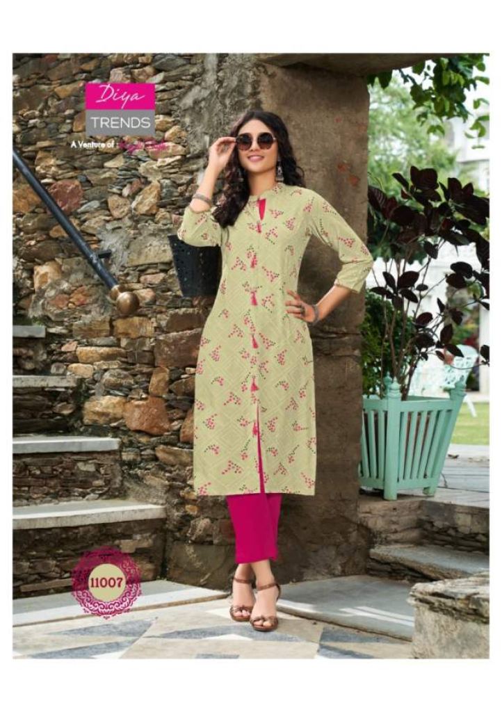 Diya Trends Gardencity vol  11 Fancy Designer Casual Wear Kurti Catalog 