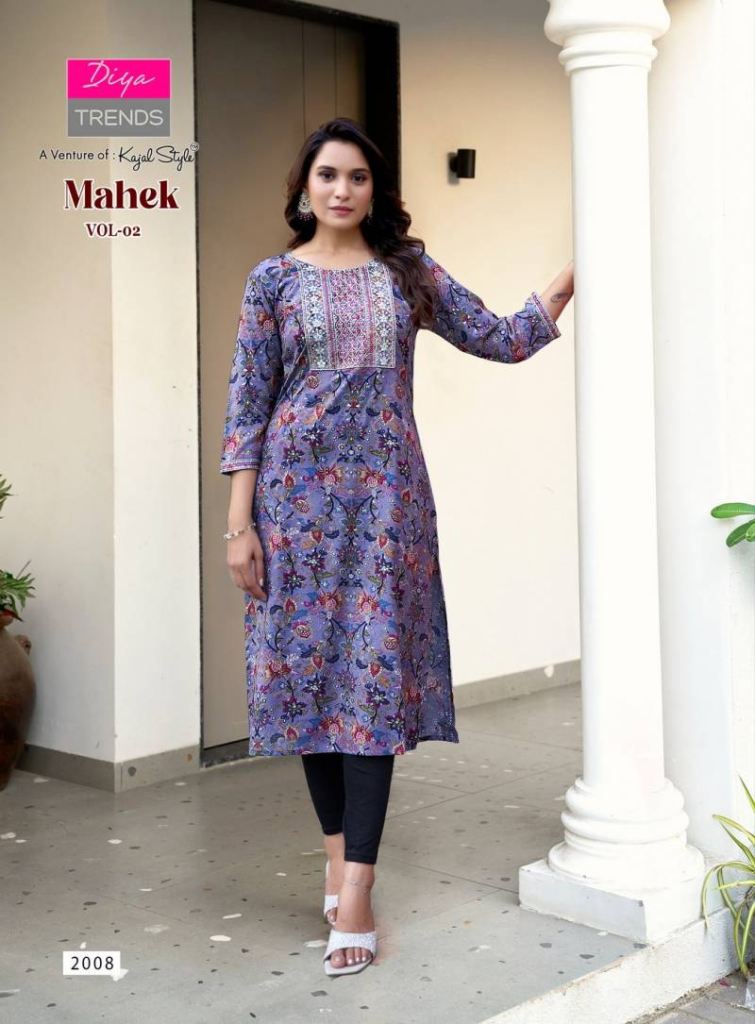 Diya Trends Mahek Vol 2 Printed Kurti