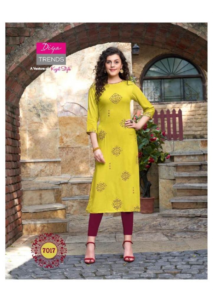  Diya Trends Presents Garden City vol 7 Casual Wear Kurti 