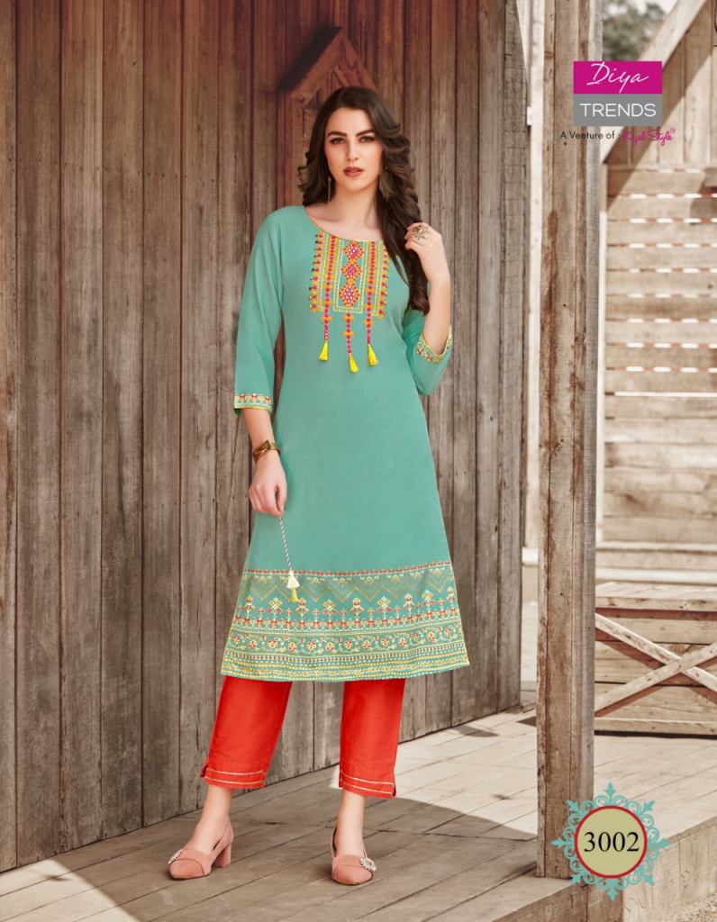 Diya Trends presents Victoria vol 3 Designer Kurtis Collection