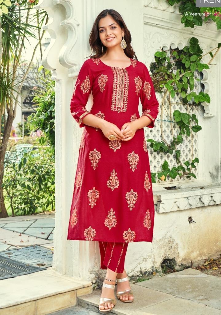Diya Trends Zoori Vol 2 Casual Wear Rayon Kurti With Bottom Collection