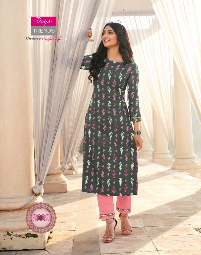 Diya Trends presents Bibas vol  8 Kurti With Bottom Collection