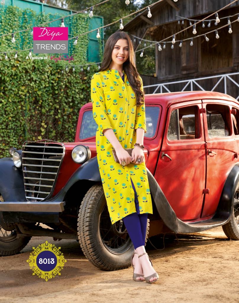 Diya Trends presents Gardencity  vol 8  Printed Kurti Collection