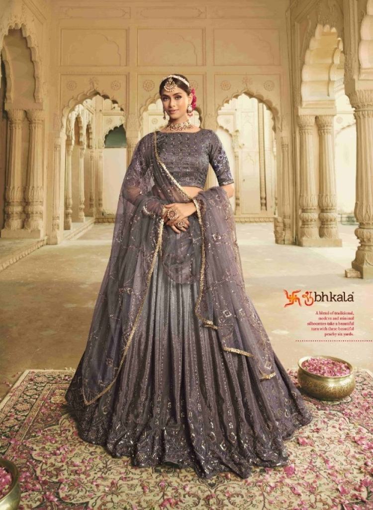 Dusty Designer Lehenga with Fancy Dupatta  and Blouse  collection 