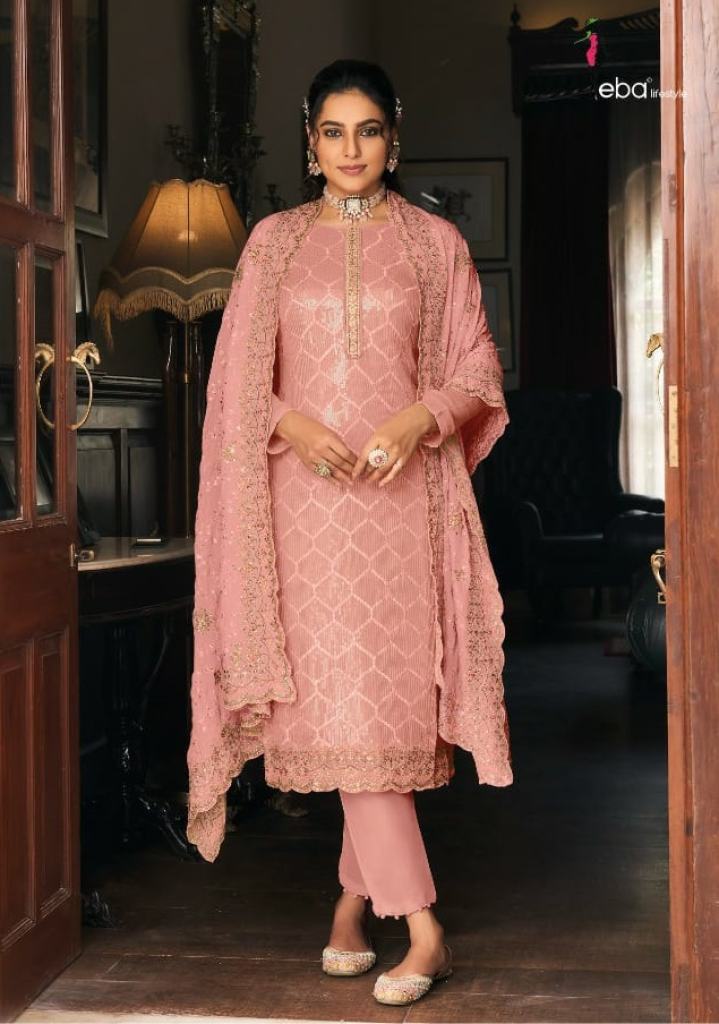 Eba Ashpreet  vol 5  Georgette Festive Wear Designer Salwar Suits Collection