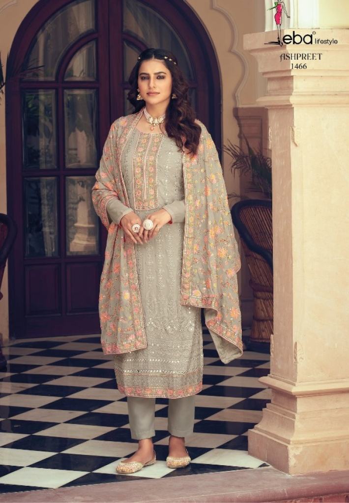 Eba Ashpreet  vol 6 Chinon Heavy Embroidery Festive Wear Designer Salwar Suits Collection