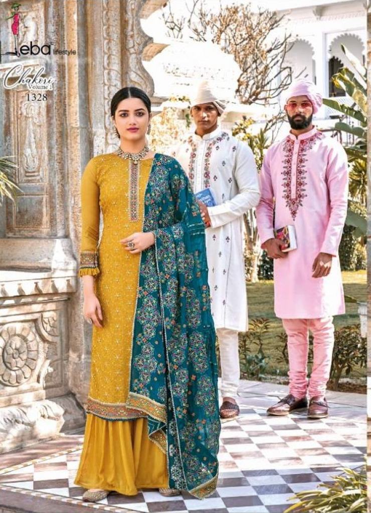 Eba Chakori  vol  1 Festive Wear Embroidery Salwar Kameez Catalog  