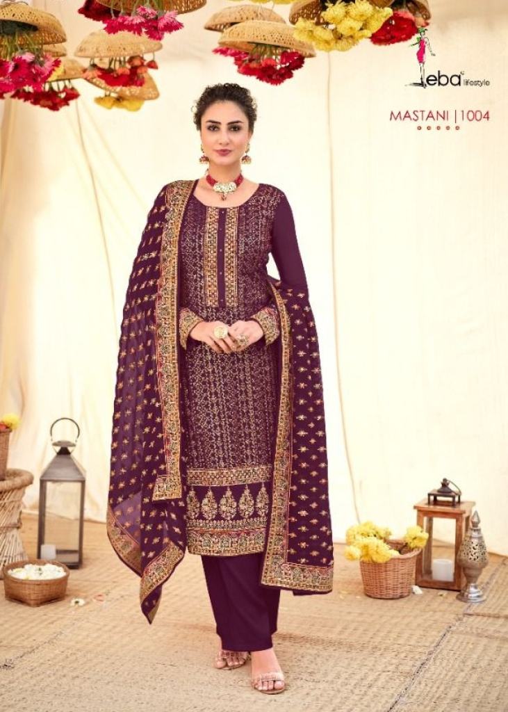 Eba Mastani Catalog Designer Wear Georgette Embroidery Salwar Kameez