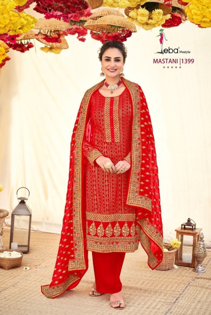 Eba Mastani Colours Georgette Heavy Embroidery Designer Salwar suits collection