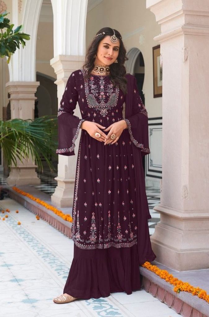 Eba Mehar vol 1  Embroidery  Wholesale Georgette salwar suits  in India 